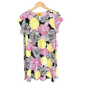 Ruby Rd‎ NWT Floral Shift Dress Womens Small Short Sleeve Casual Chic